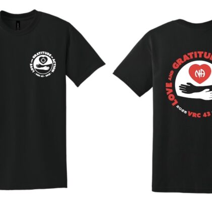 Official Black VRC 43 T-shirt - Long and Short Sleeved - ONLY AVAILABLE AT VRC43